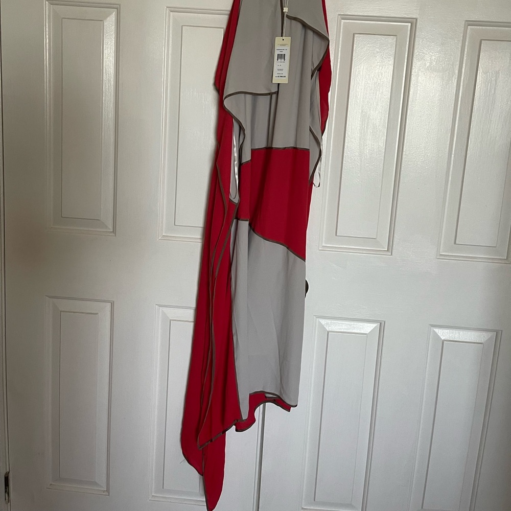 BCBGMaxAzria Ruby and Gray Dress